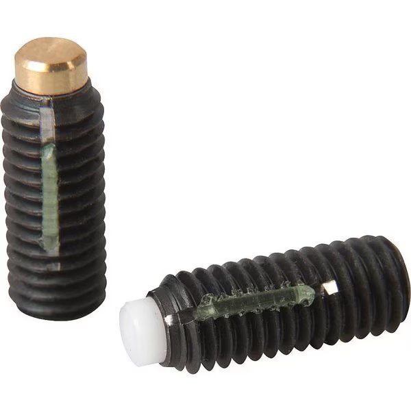 Thrust Screw Without Head, Long-Lok M06X26, 3, Sw=3, Steel 10.9 Black Oxidized, Comp:Pom, Kipp, Mfr#: K0668.306X263